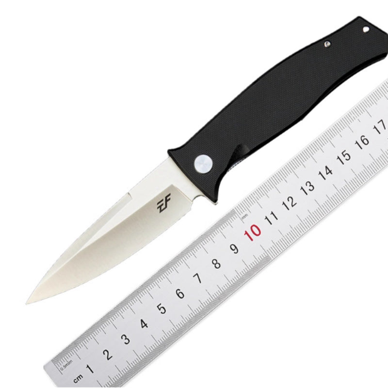 Folding Steel Blade Utility Knife with Stainless Steel Handle - Compact & Durable