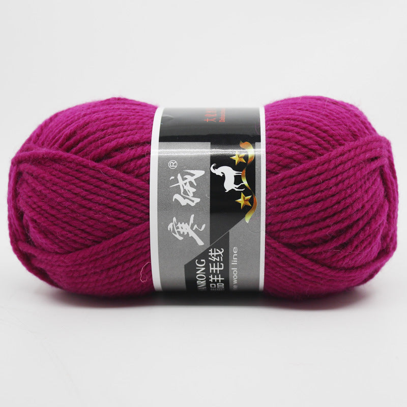 Thick Knitting Yarn Ball for Self-Woven Crafts - Cashmere Wool Material Kit