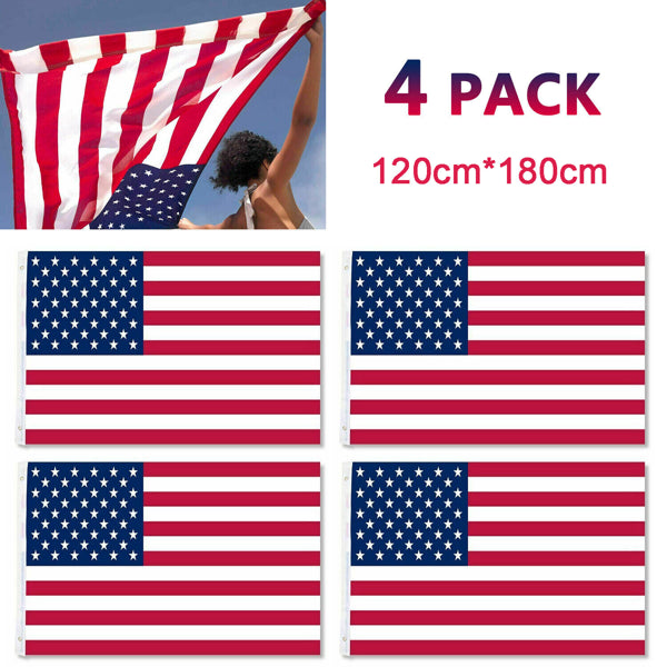 4x6FT American Flag - Durable Nylon with Brass Grommets