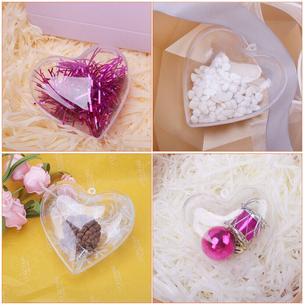 5PC Transparent Christmas Tree Baubles - DIY Ornament Decorations