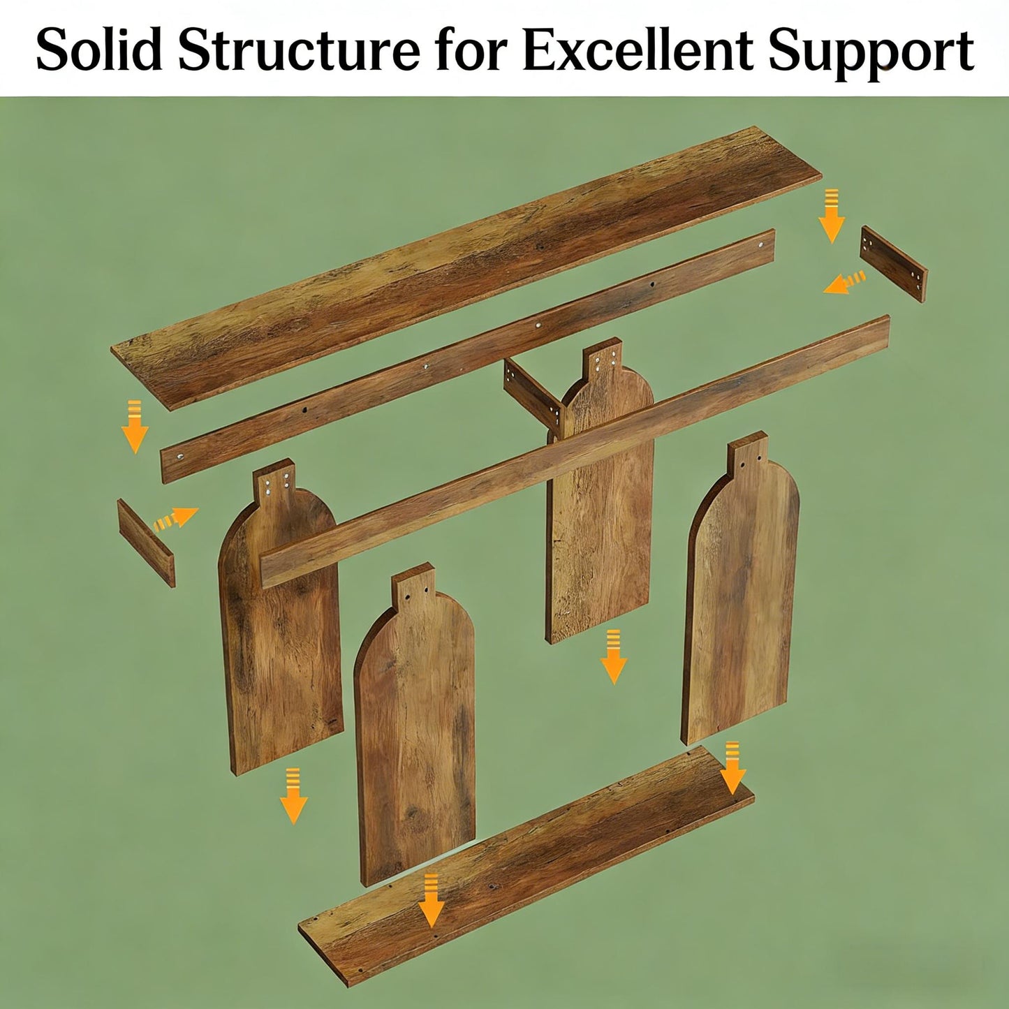 Rustic Brown Console Table - Versatile Hallway & Sofa Table