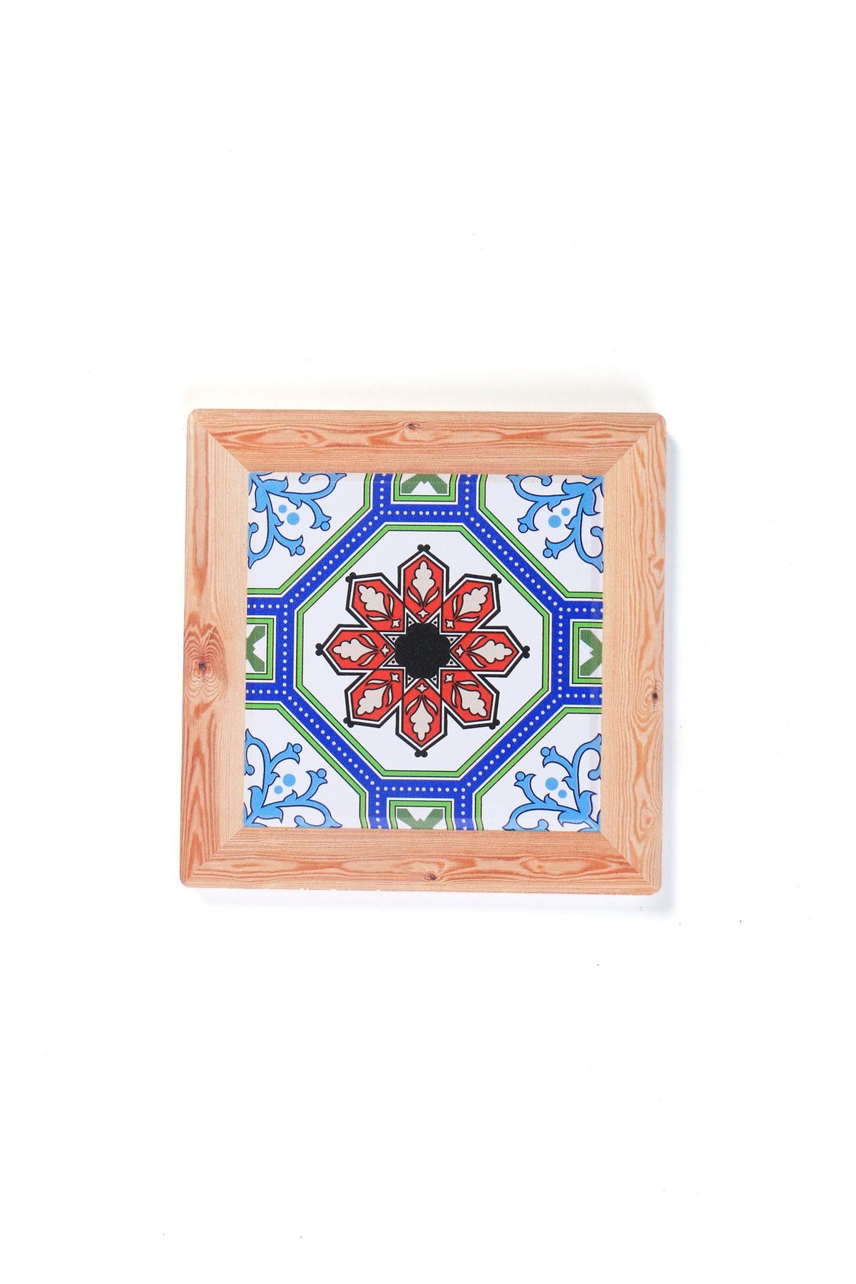 Chinese Style Ceramic Cork Cup Mat - Dinnerware, Non-Slip Coaster Set