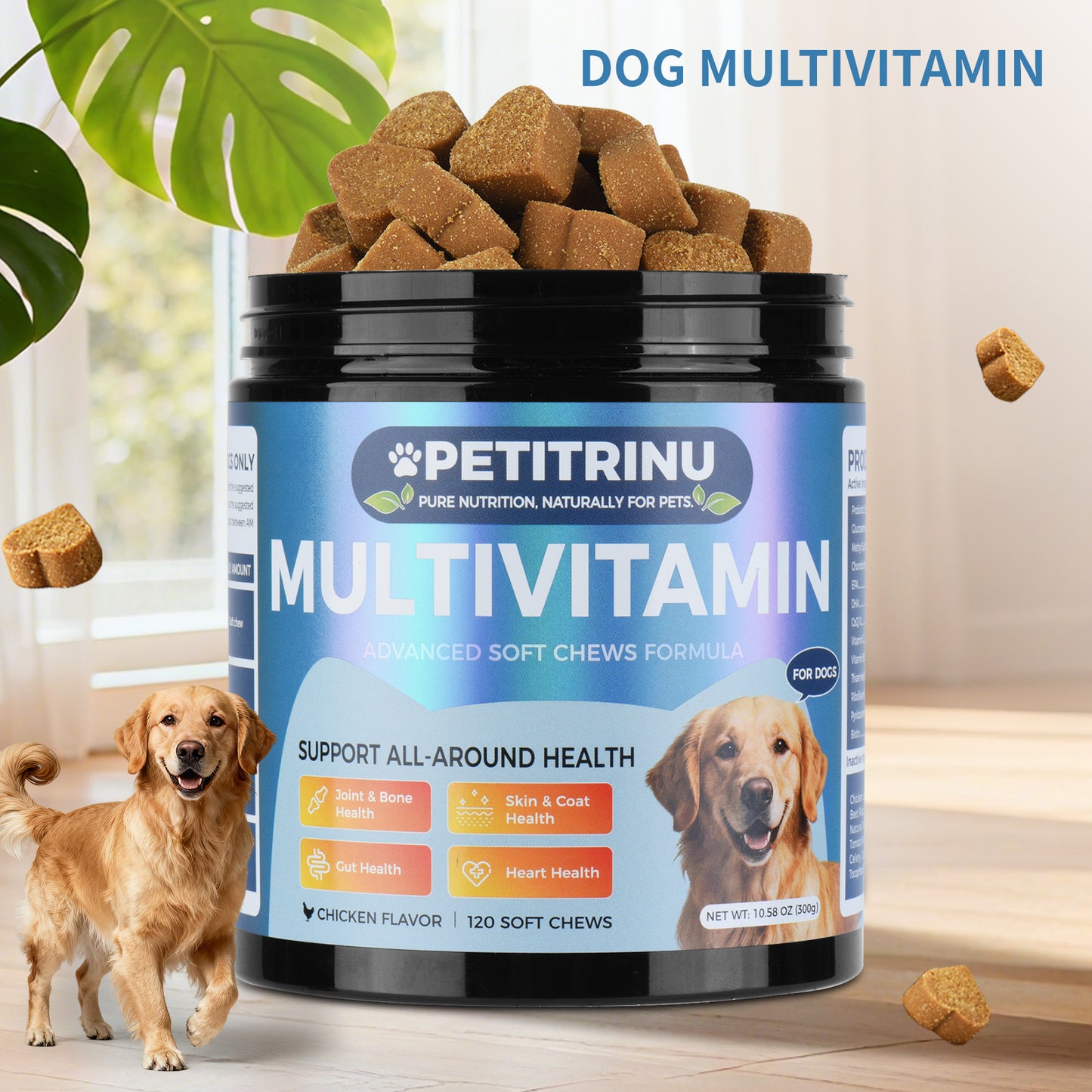 Multivitamins for Dogs - Pet Snacks for Health & Vitality