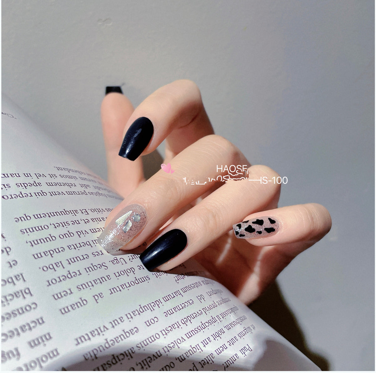 Semi-Cured Gel Nail Sticker Kit with 22 Pieces & Tools