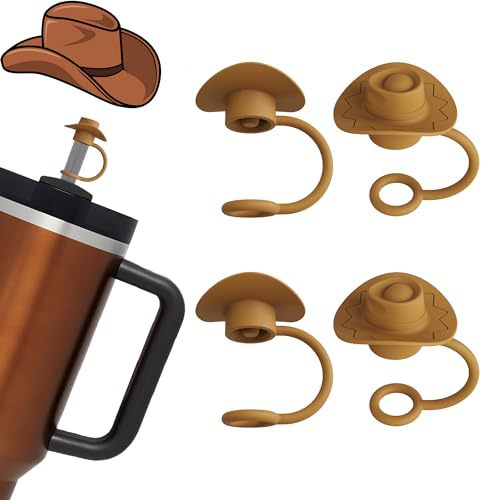 40 Oz Glass Straw Cover Set - Heavy Duty Plastic Protectors for Drinks