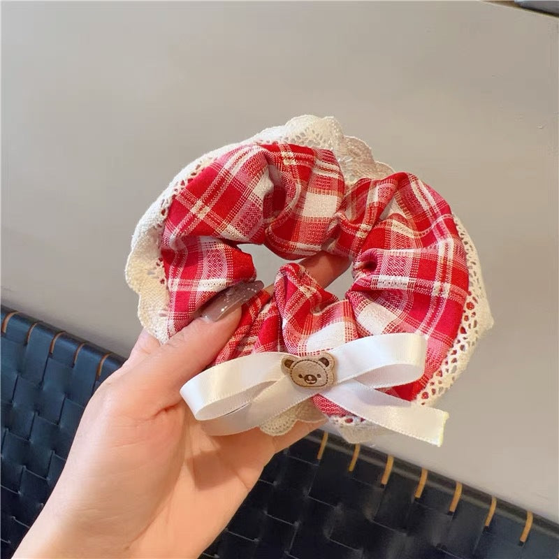 Summer Sweet Lace Scrunchie Hair Tie - Elegant Floral Hair Accessory