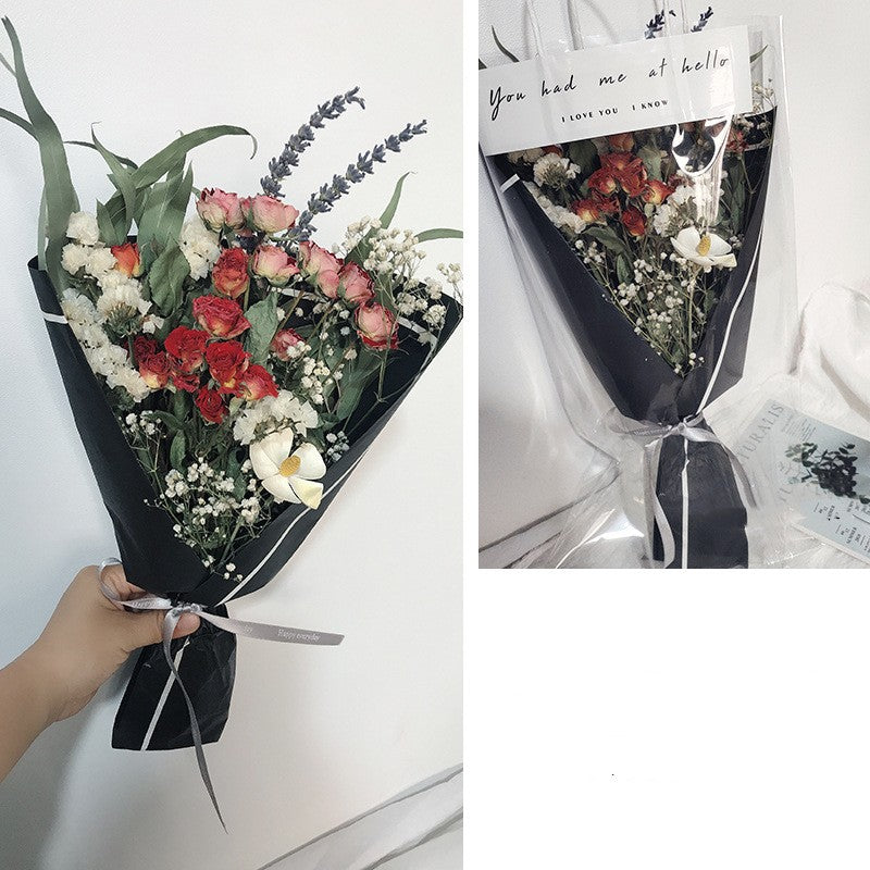 Festive Flower Bouquet with Fireworks Hand Decoration - Multiple Styles