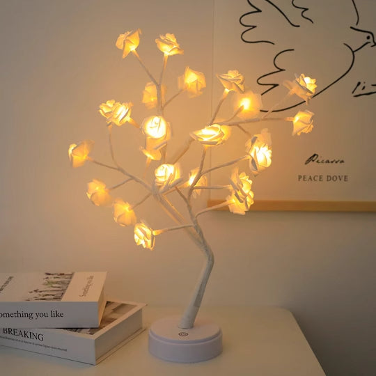 Decorative LED Flower Lights for Holiday & Room Decor - USB Powered
