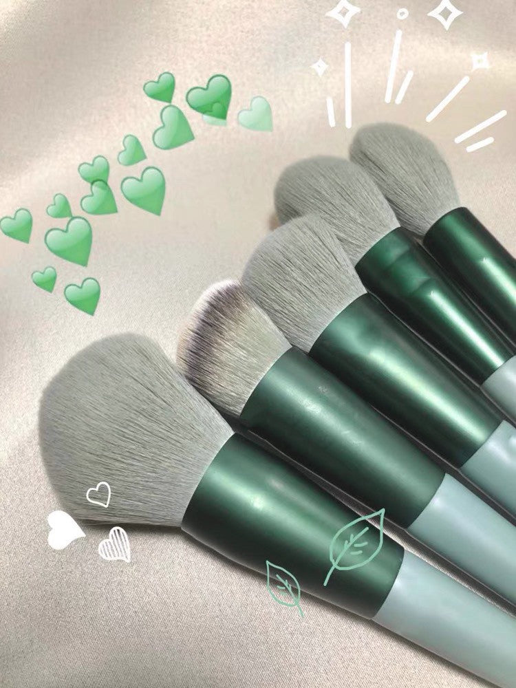 Set of 13 Soft Makeup Brushes for Face Blush Powder - Quick-Drying & Super Gentle