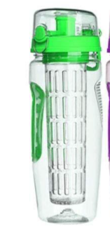 32oz Fruit Infuser Water Bottle - BPA Free, Leakproof Design