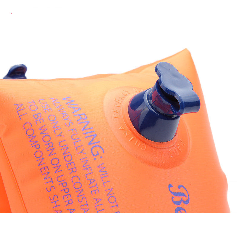 Child Inflatable Safety Arm Ring with Double Airbag Buoyancy for Swimming & Wading