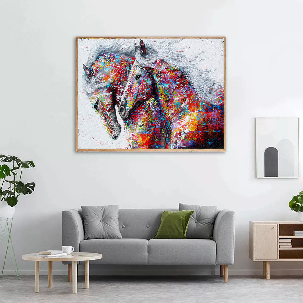 Diamond Painting Horse Kit - Art & Craft DIY Set for Living Room or Bedroom