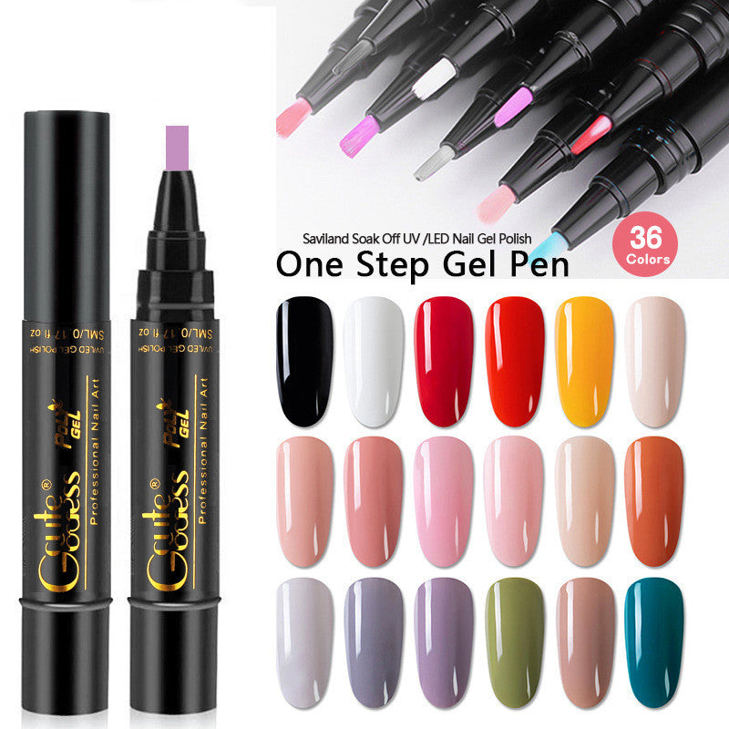 3-in-1 Magnetic Nail Art Pen - Quick-Dry Gel for French & Water Ripple Effects