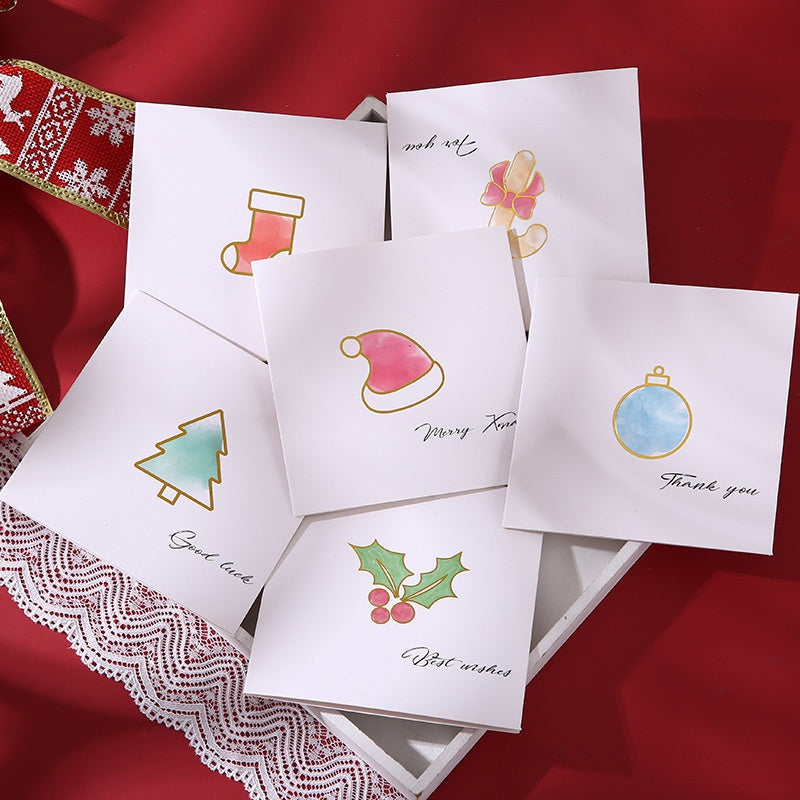 Holiday Gift-Wrapping Cards for Christmas - Assorted Styles, Pack of 6