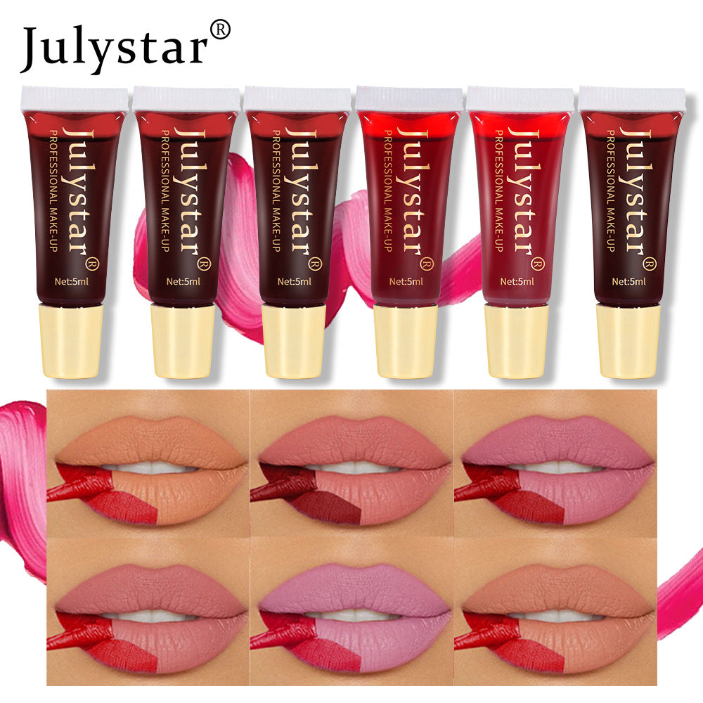 Matte Peel-Off Lip Stain - Long-Lasting Waterproof Lip Tattoo Tint