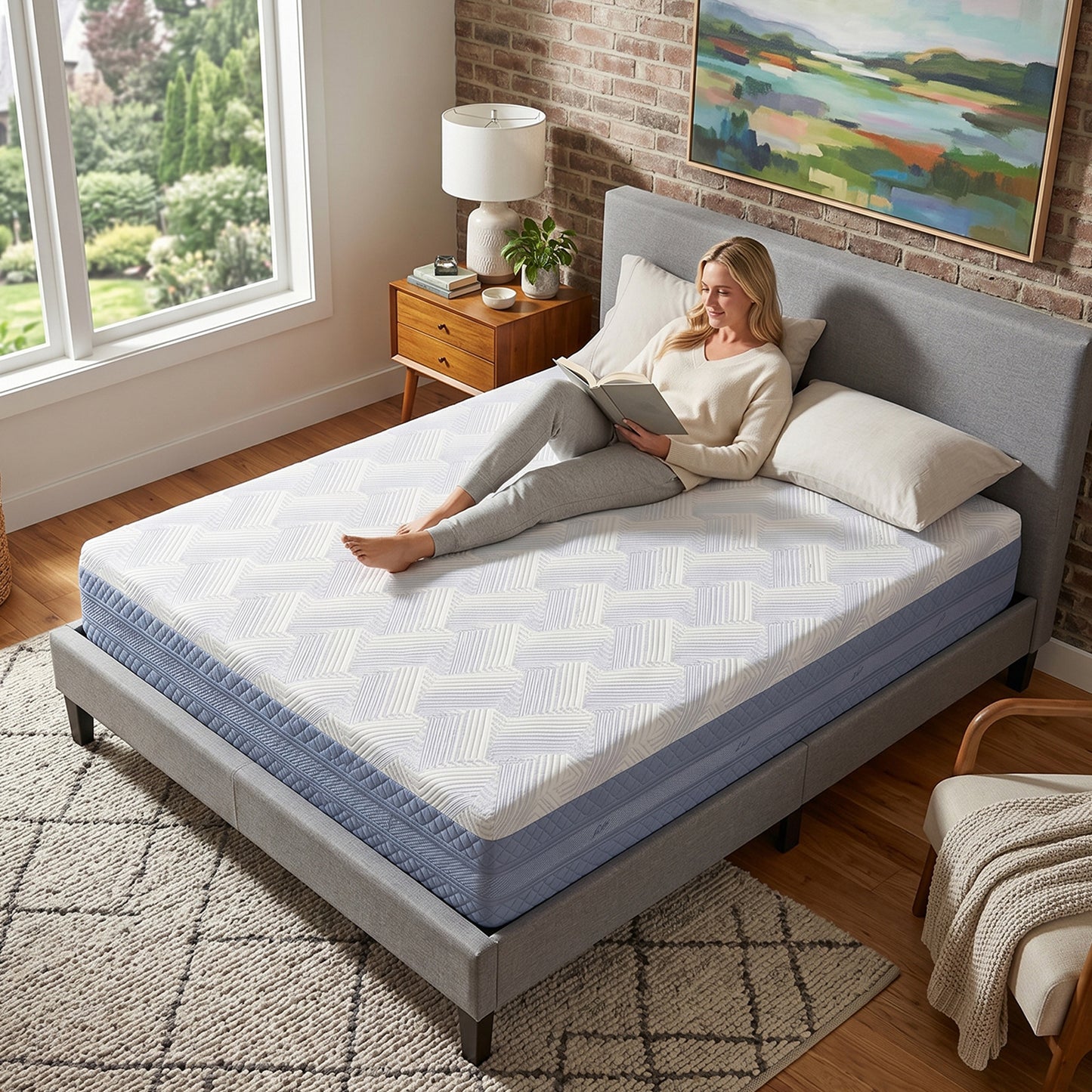 Queen Memory Foam Mattress - 12 Inch High Density Comfort