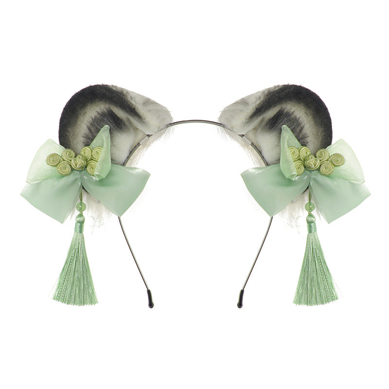 Cute Panda Headband - Handmade Plush Unisex Hair Accessory in Multiple Colors