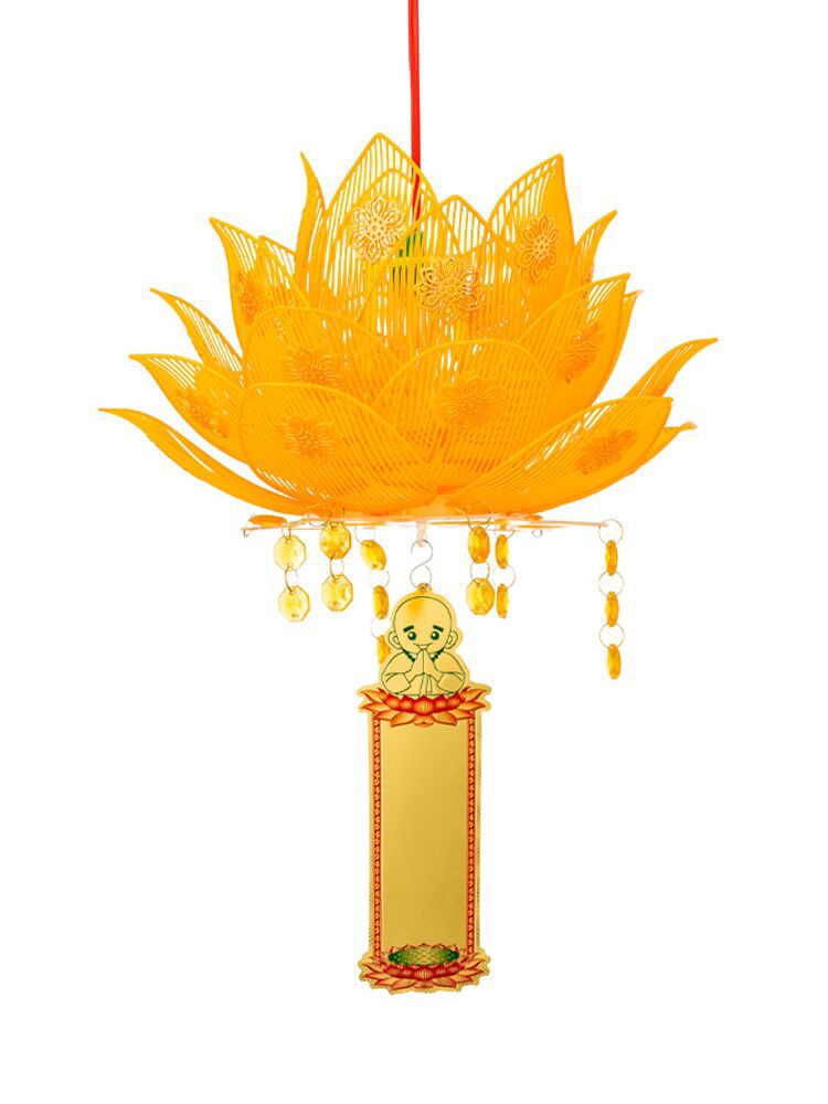 Lotus Lamp Buddha Worship Decorative Lantern for Festivals and Weddings