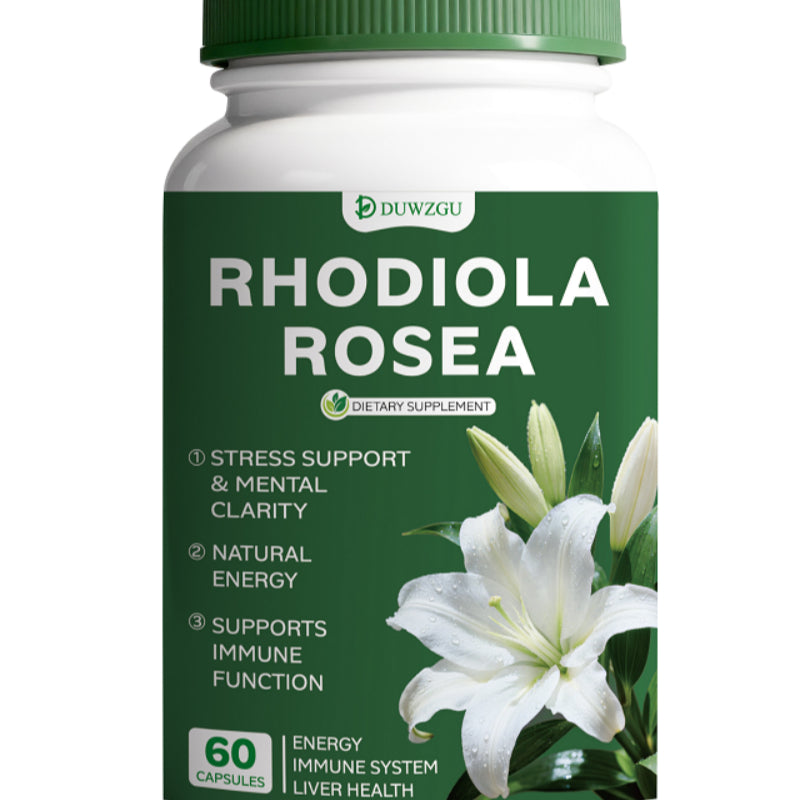 Rhodiola Rosea Supplement Capsules for Natural Stress & Energy Support