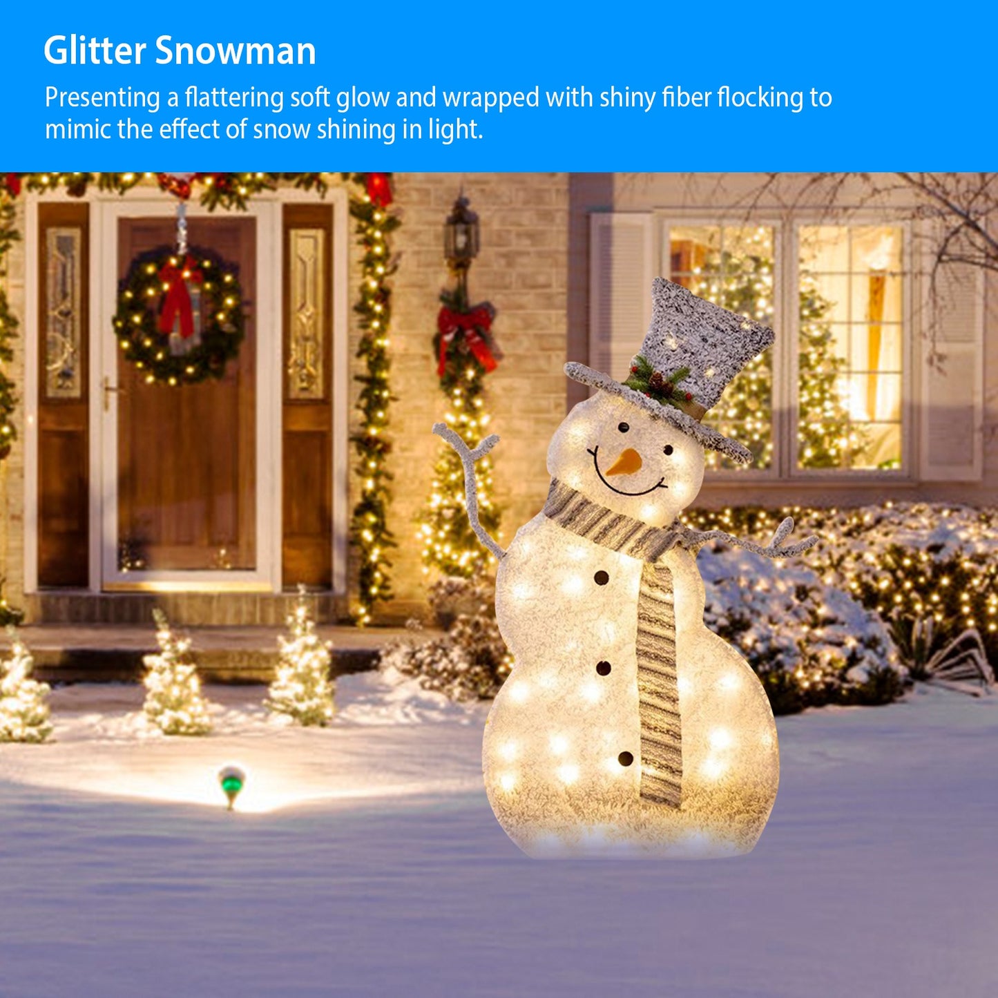 LED Christmas Snowman Decoration Light - Indoor & Outdoor