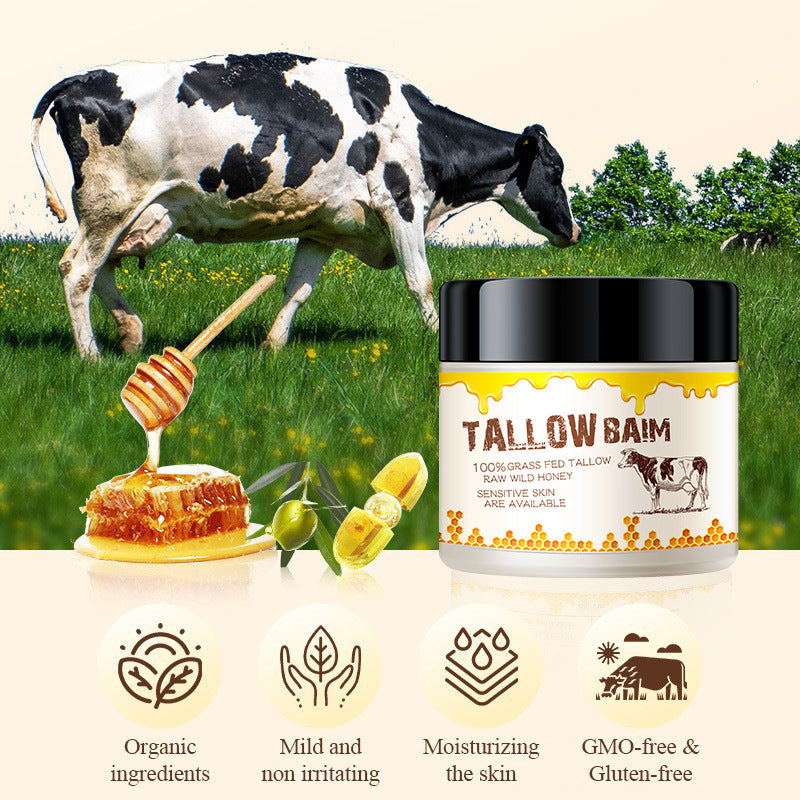 Cow Fat Cream Facial Moisturizer - Deep Hydration & Skin Barrier Repair 60g