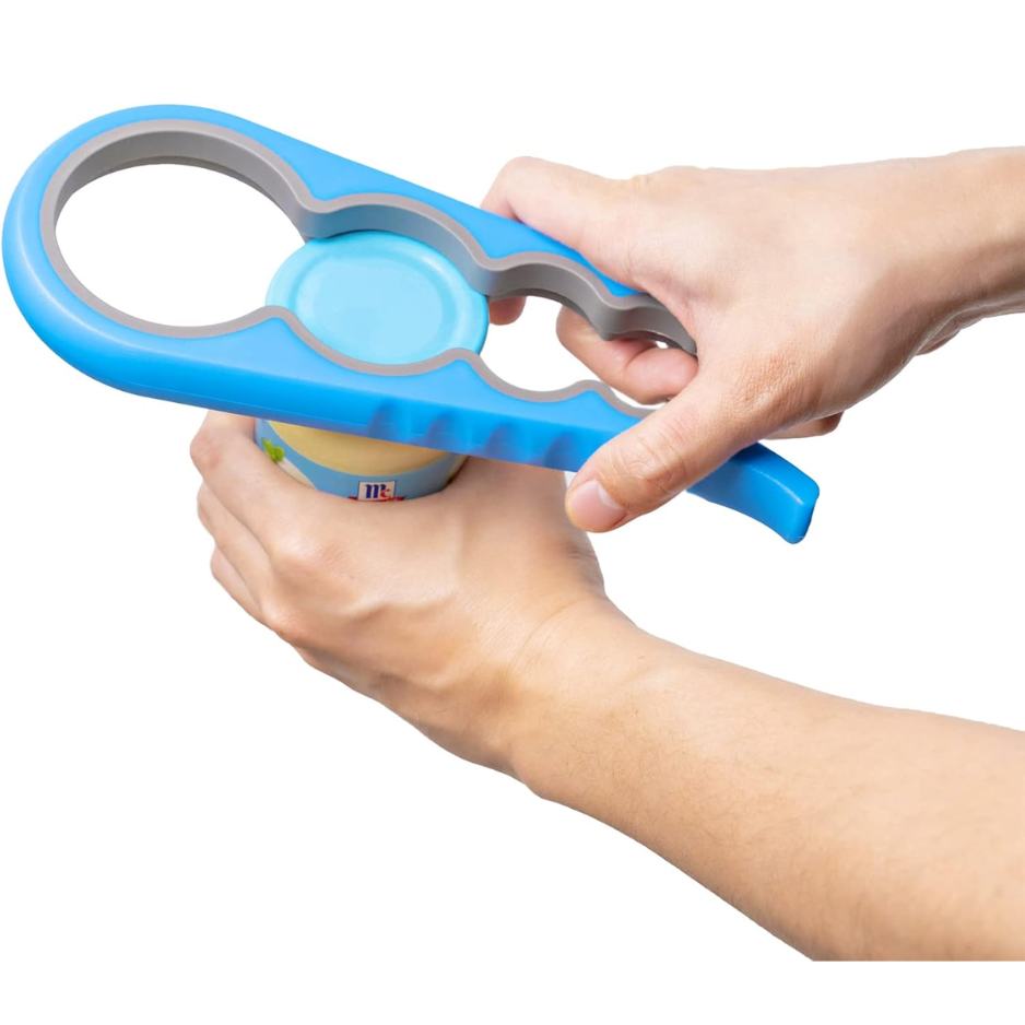 Ergonomic Jar & Bottle Opener for Seniors - Anti-Slip Gripper Tool