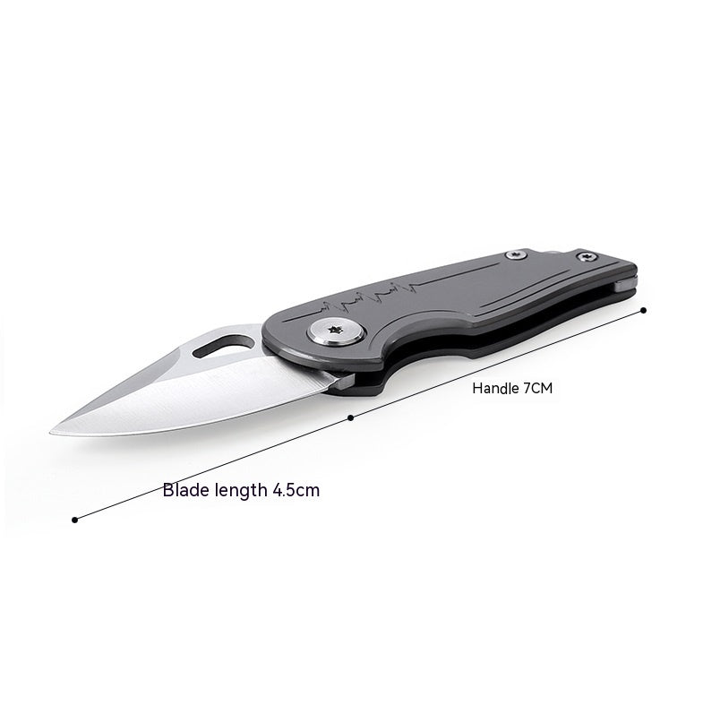 Multifunctional Stainless Steel Folding Fruit Knife with Titanium & Damascus Options