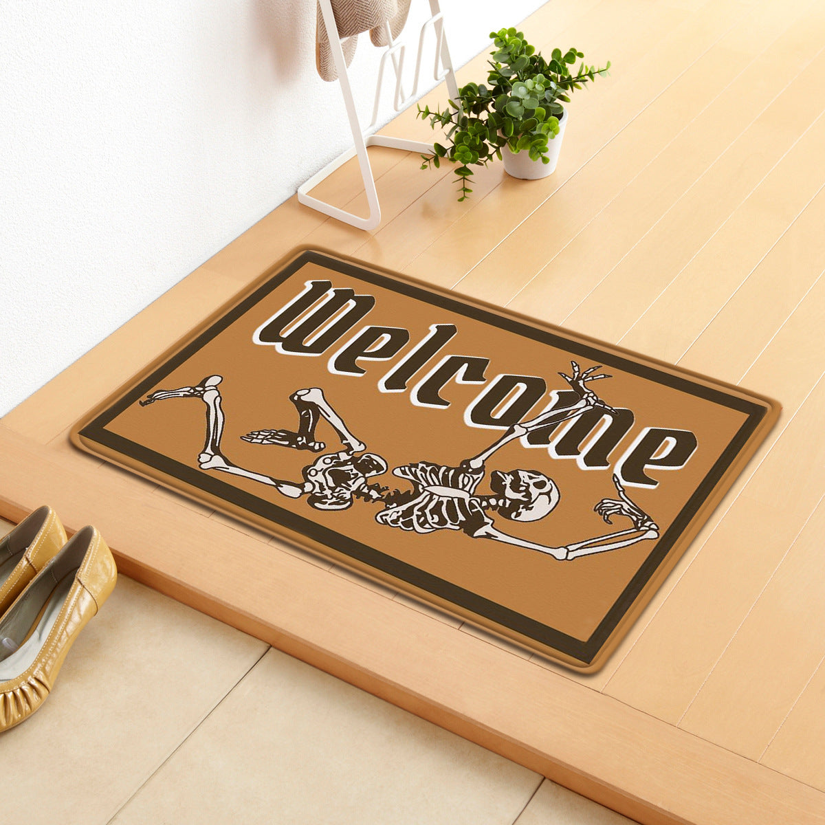 Halloween Letter Door Mat - Modern Rectangular Floor Carpet for Home & Garden
