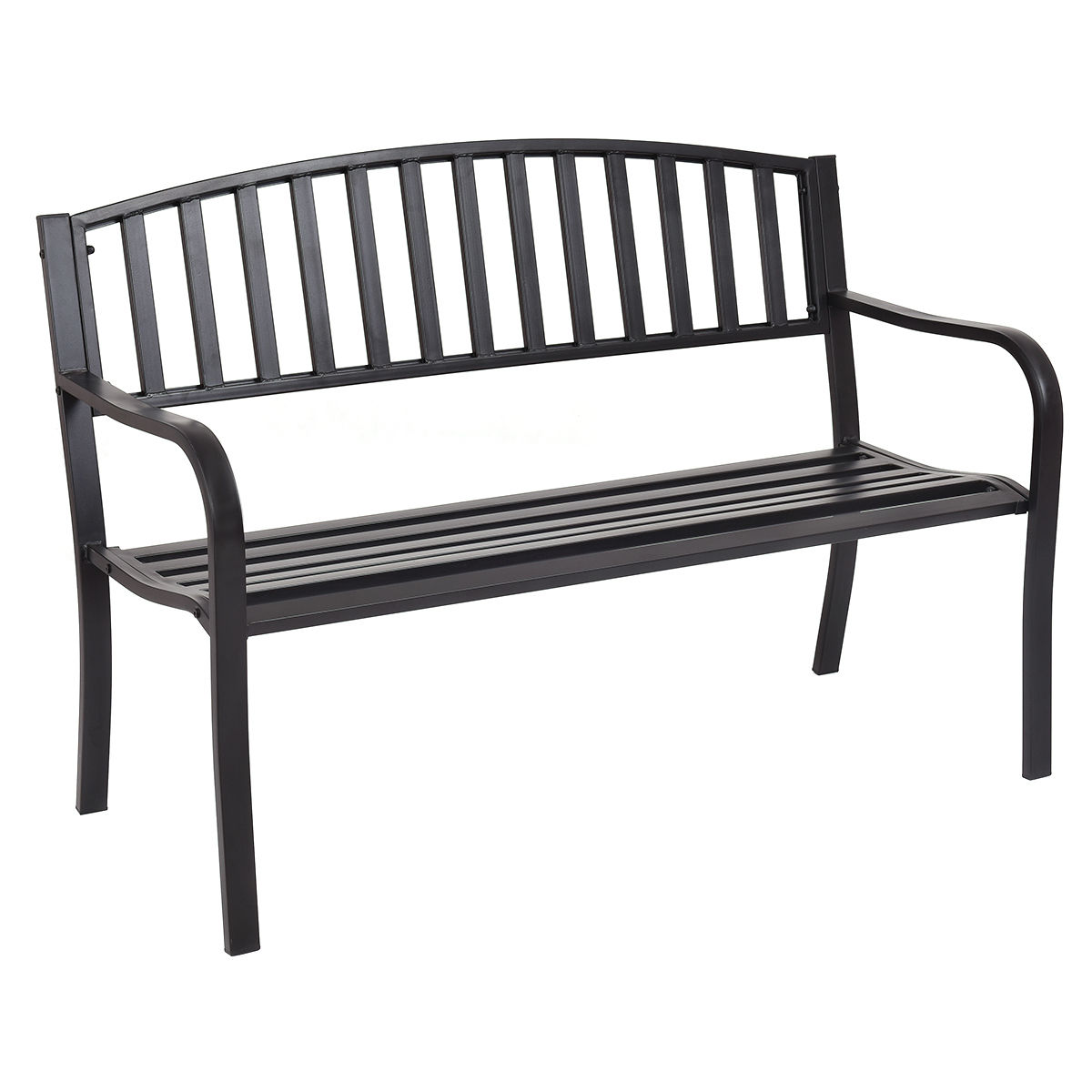 50 Inch Outdoor Patio Garden Loveseat Bench - Ergonomic Design
