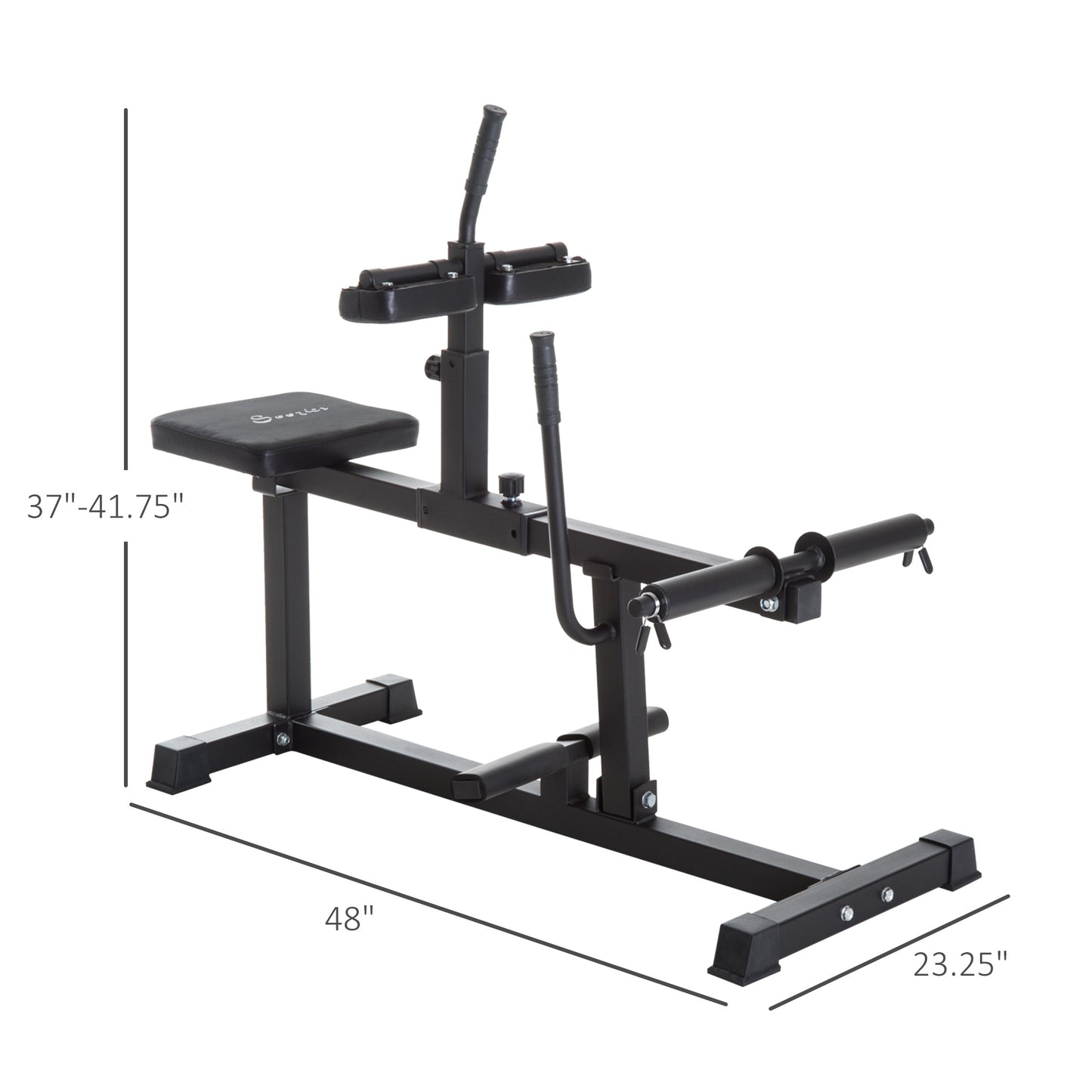 Adjustable Steel Seated Calf Raise Machine for Strength Training