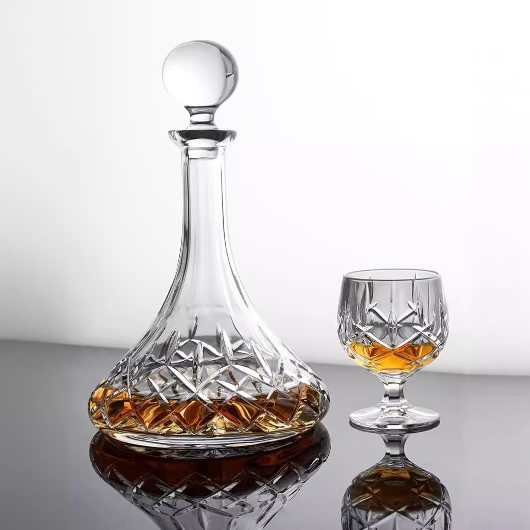 Luxury Crystal Wine Glasses 250ml - Light Vintage Style, Multiple Quantities