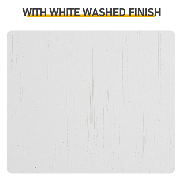 30-Inch Water-Washed White Double Barn Door Vanity Cabinet