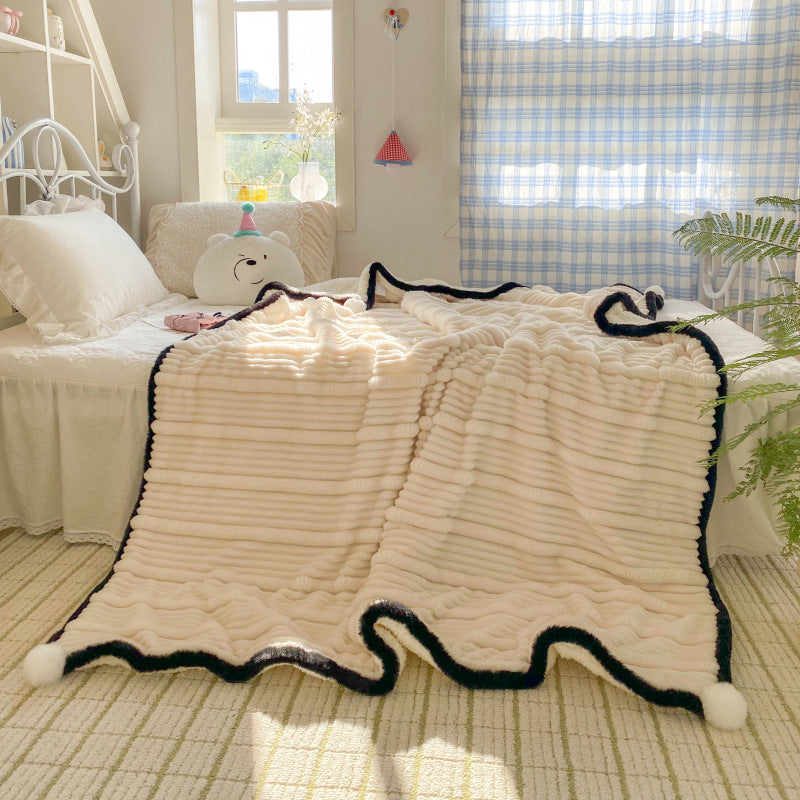 Multi-Size Soft Polar Fleece Blanket for All Seasons - Home Bedding
