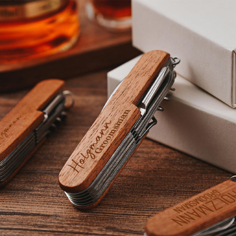Multifunctional Carving & Kitchen Knife - Personalized Engraved Handle
