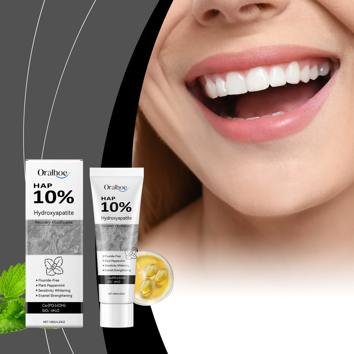 Whitening Toothpaste 120g | Calcium Carbonate & Hydroxyapatite