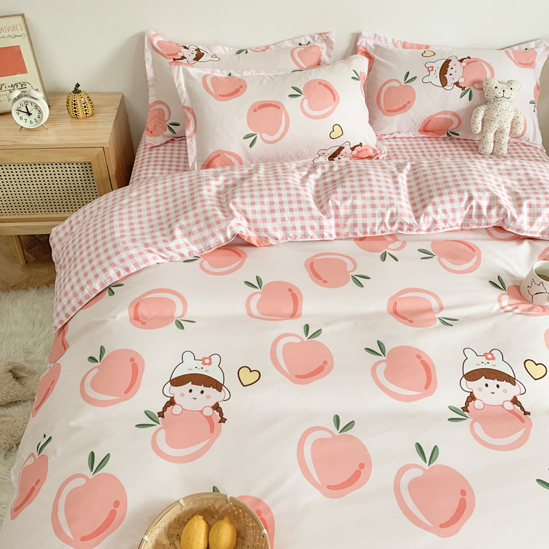 Cute Cartoon Bed Sheet Set - Multiple Sizes & Styles