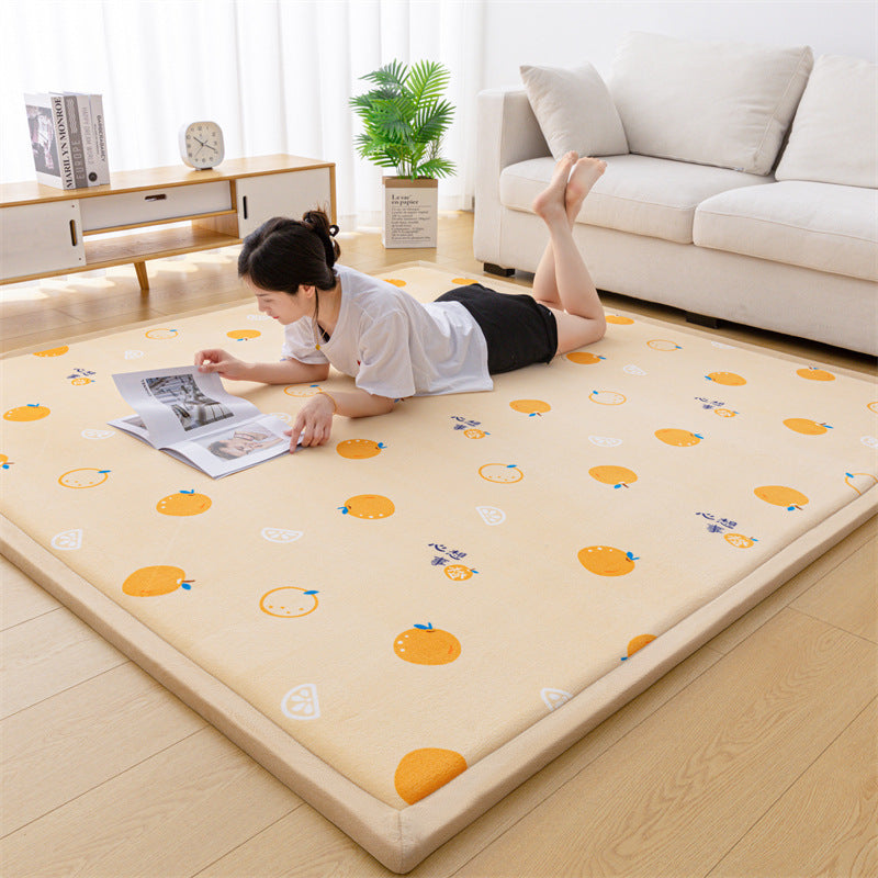 Children's Thick Coral Fleece Rug - Soft Playroom Carpet for Kids