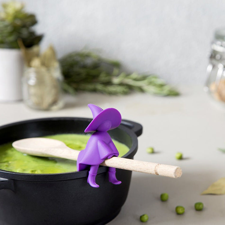 Silicone Pot Cover Spill Proof Kitchen Cooking Tool - Purple