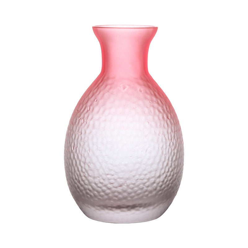 Ceramic Sake Set with Cups and Bottle - Frosted Pink Minimalist Drinkware