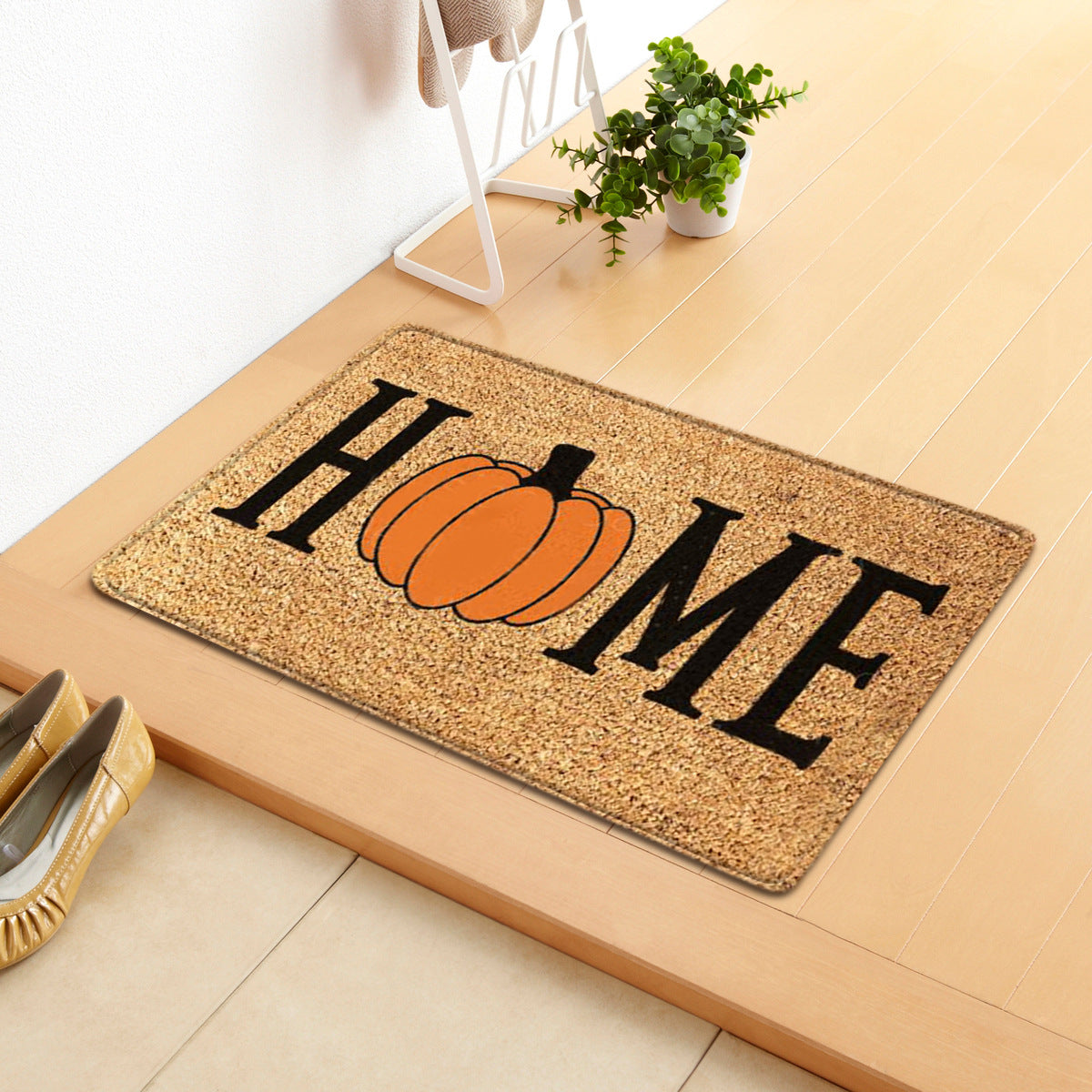 Halloween Letter Door Mat - Modern Rectangular Floor Carpet for Home & Garden