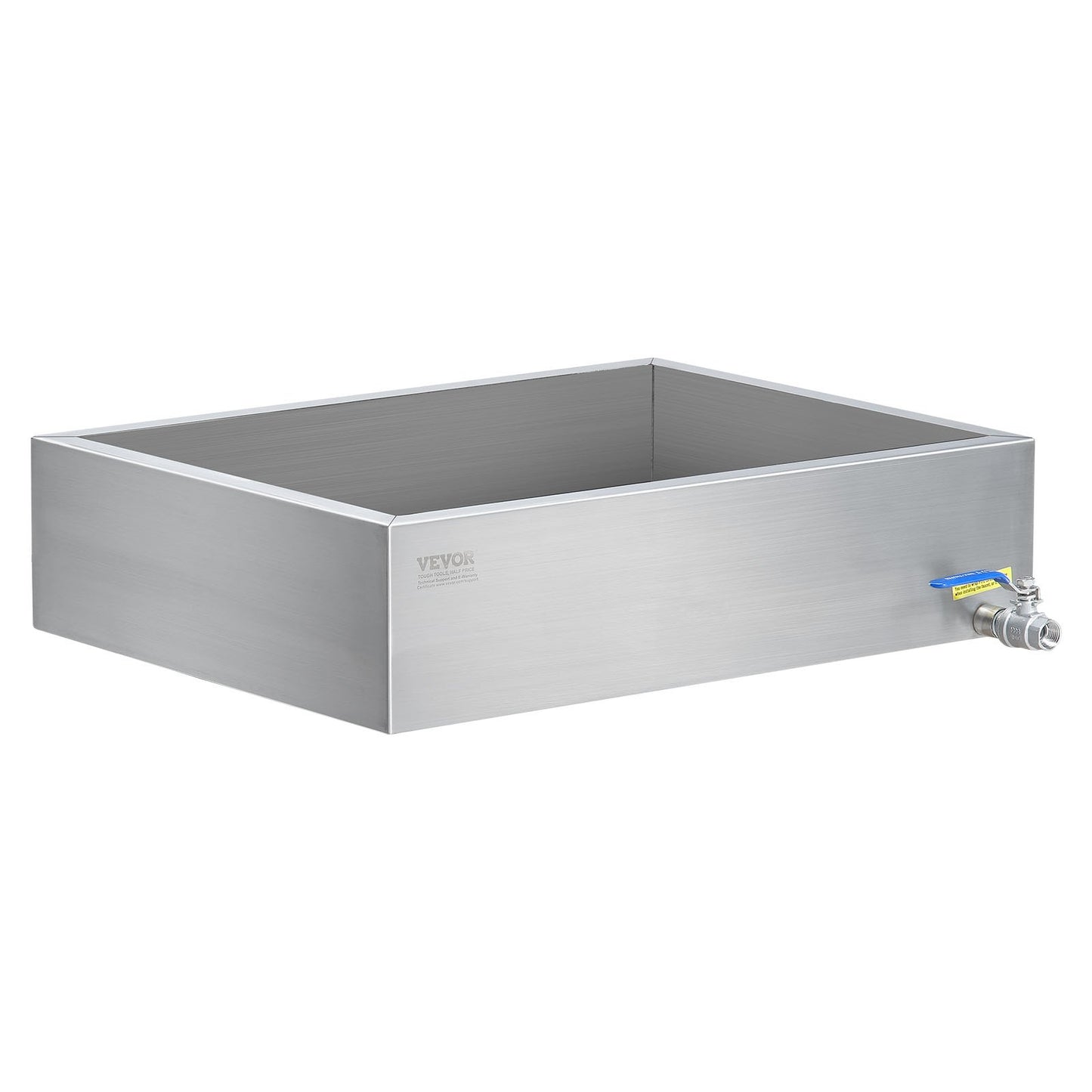 Maple Syrup Evaporator Pan - 304 Stainless Steel with Valve