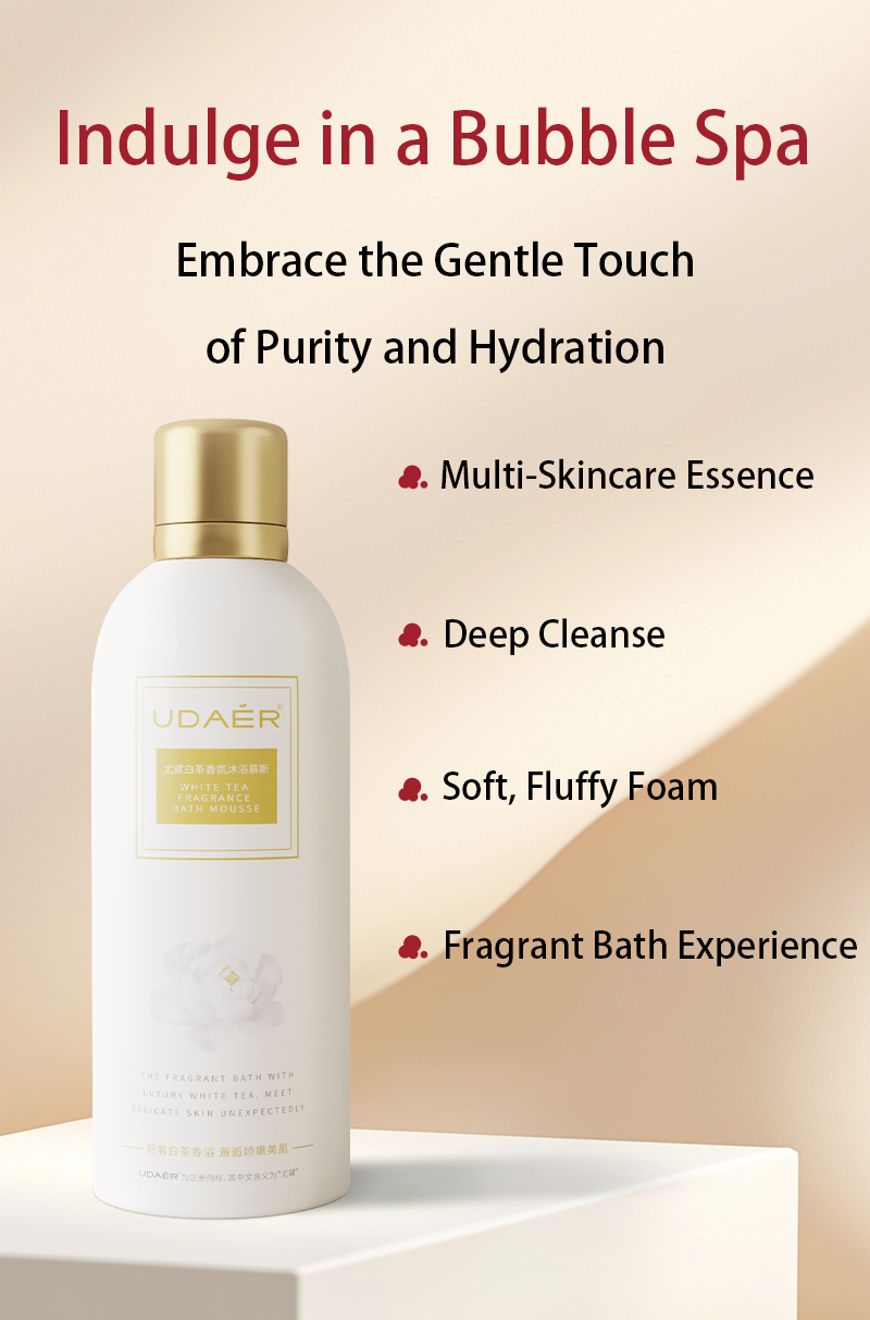 Hydrating Cream Bubble Bath & Shower Mousse with Hyaluronic Acid