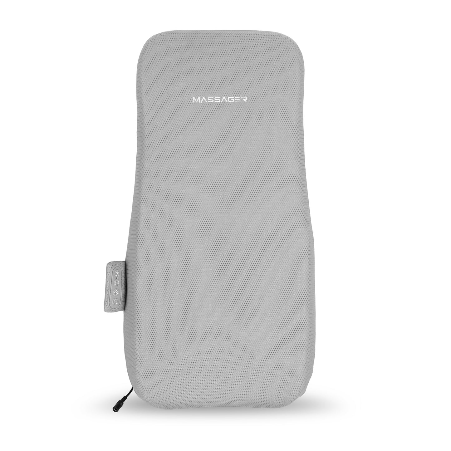 Full Back Massager with Heating & Rolling Nodes - Deep Tissue Shiatsu Chair Pad for Lumbar and Upper Lower Back Relief - Grey