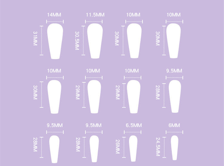 Women's Removable Nail Patch Set - 24 Colorful Stickers for Nail Art