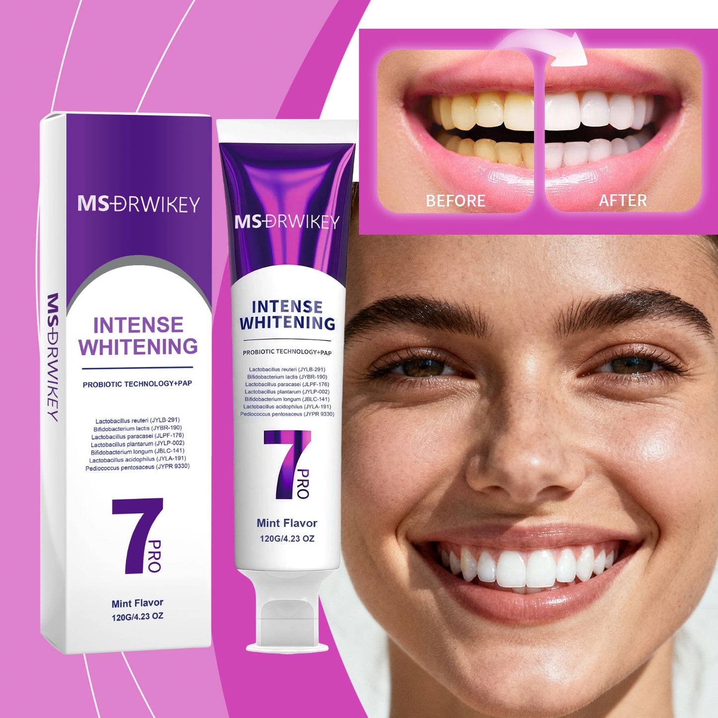 Deep Whitening Toothpaste 120g | Brighten Smile, Fresh Breath