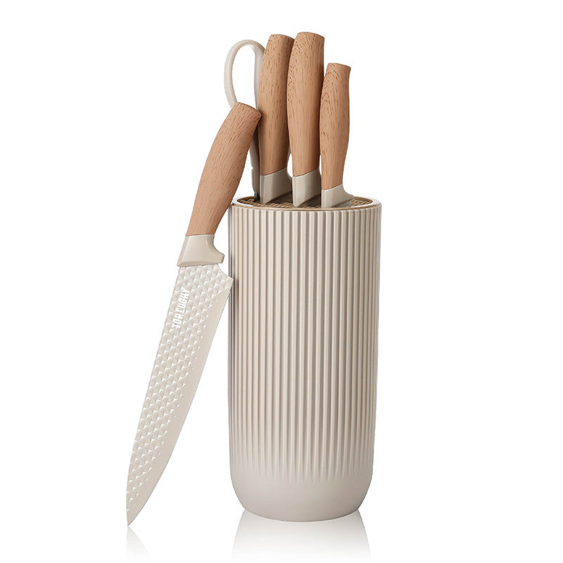 Kitchen Knife Set Stainless Steel Dish Knife and Scissors - 5-Piece
