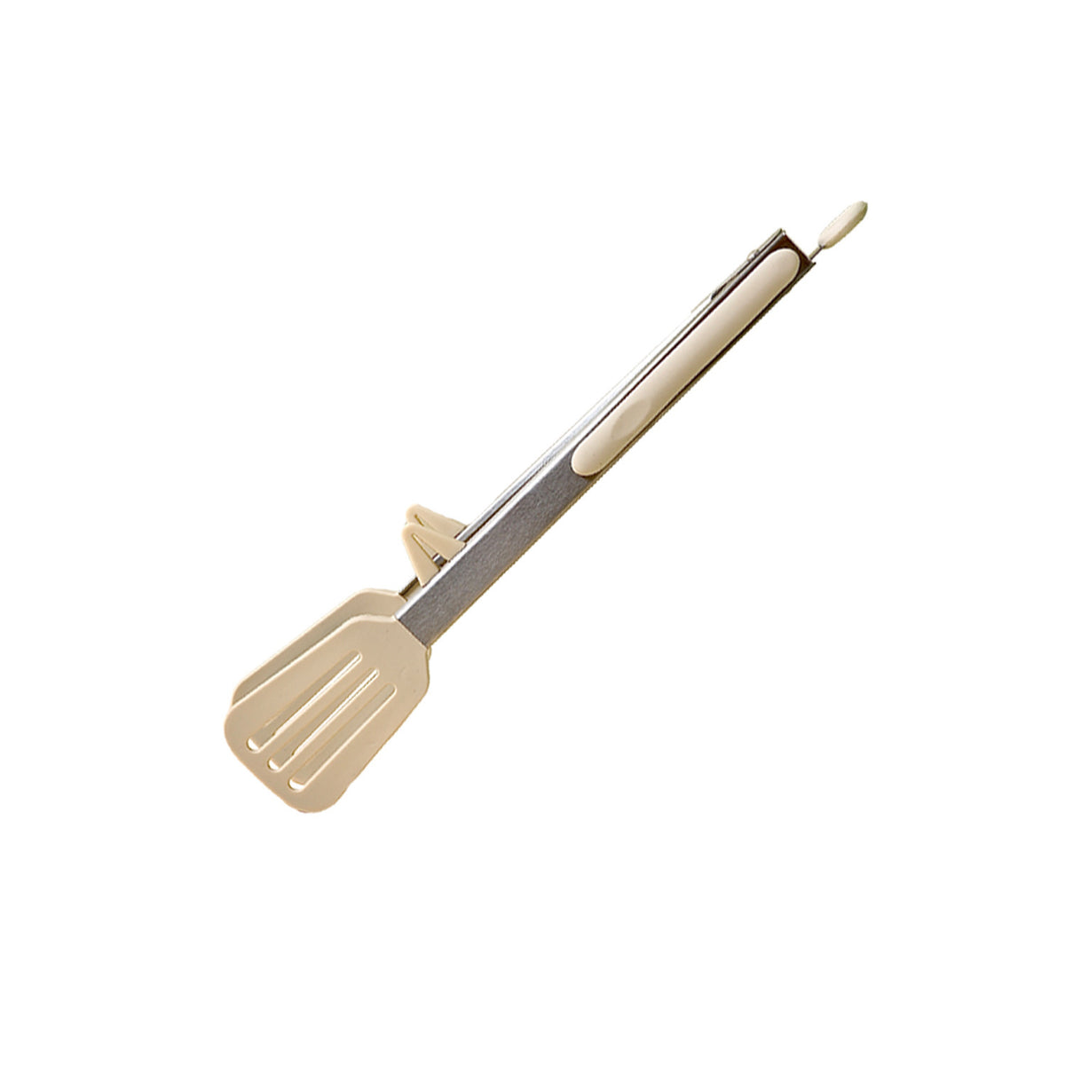 Outdoor BBQ Clamp Silicone Food Tongs - Stainless Steel Grill Clip, 9-12 Inch