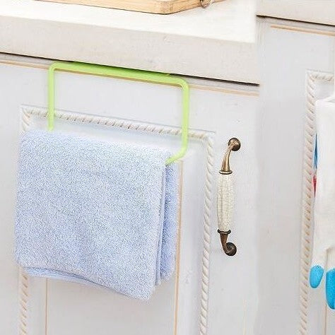 Removable Over-the-Door Hook Rack for Bathroom Storage - Nail-Free, Multi-Color