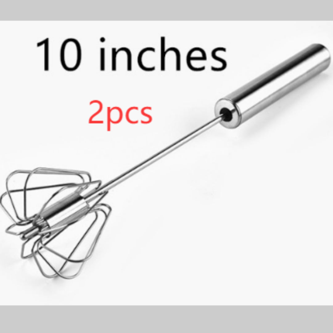 Stainless Steel Egg Beater Handheld Kitchen Tool - Semi Automatic, Easy to Use