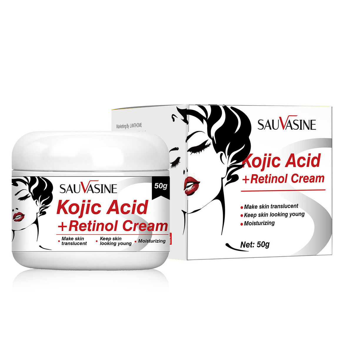 Brightening Facial Cream with Melanin & Spot Fading - 50g
